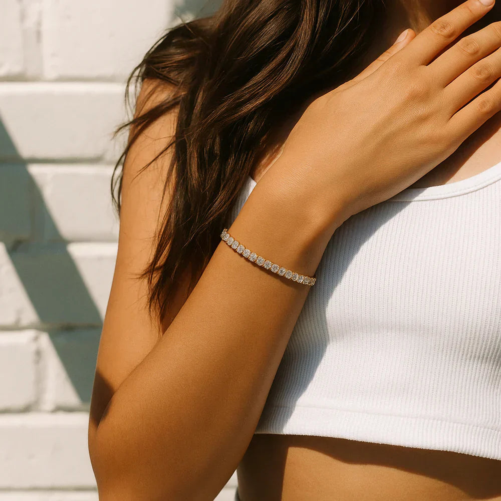 Moissanite Tennis Bracelet | Gold Maya Henry Jewelry