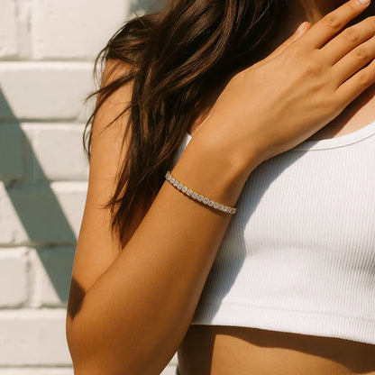 Moissanite Tennis Bracelet | Gold Maya Henry Jewelry