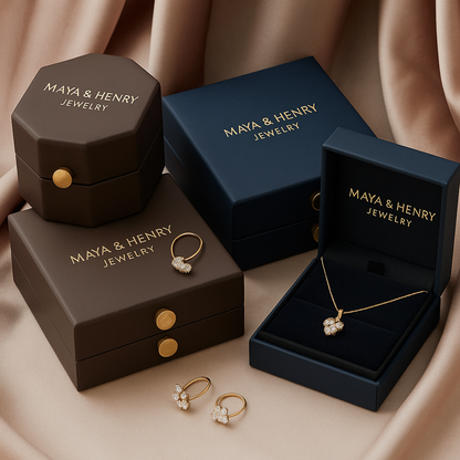 Sorella Gem Double-Layer Retro Gold Necklace Maya Henry Jewelry