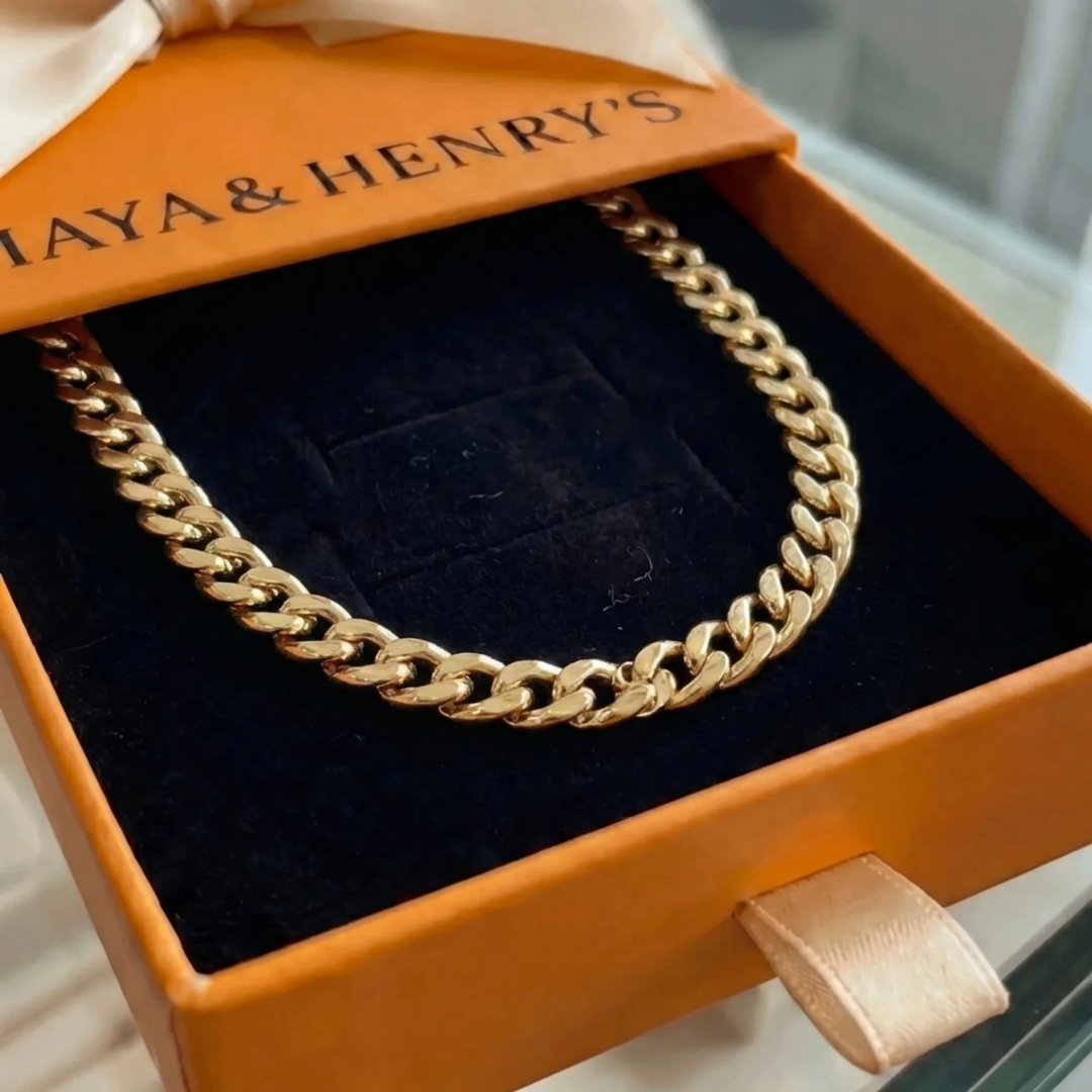 Chunky Cuban Link Necklace | Gold Maya Henry Jewelry