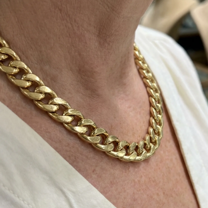 Chunky Cuban Link Necklace | Gold Maya Henry Jewelry