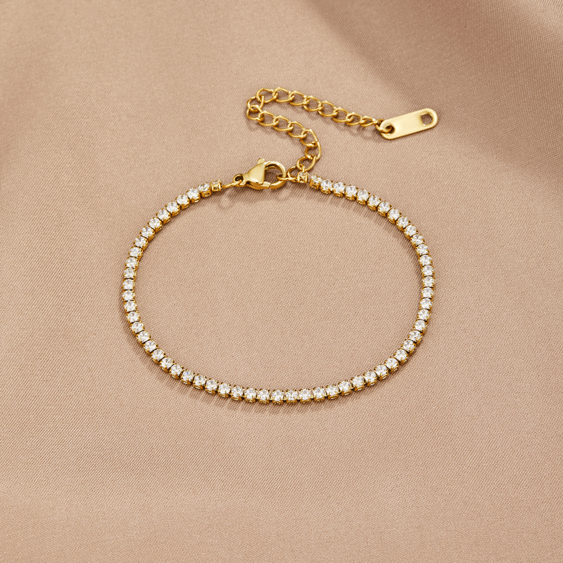 Cordelia Gold Tennis Bracelet Maya Henry Jewelry
