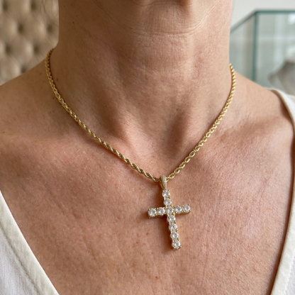 Cross necklace | Gold Maya Henry Jewelry