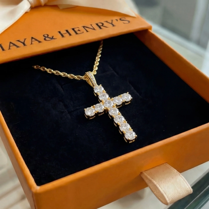 Cross necklace | Gold Maya Henry Jewelry