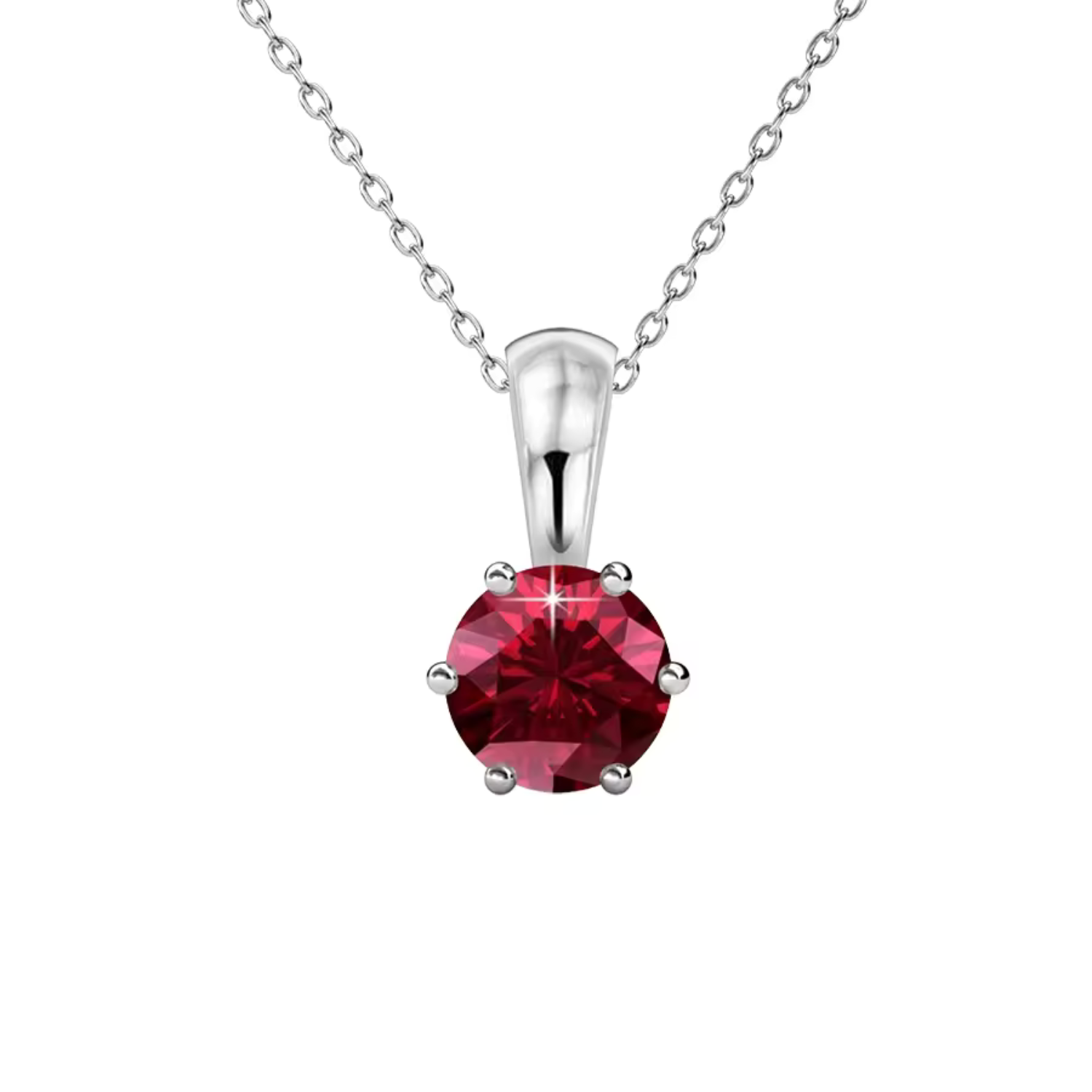 Crystal Charm Pendant Necklace Maya Henry Jewelry