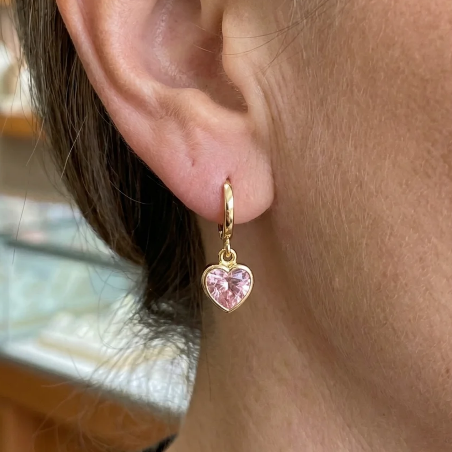 Cupid Charm Drop Earrings | Gold Maya Henry Jewelry