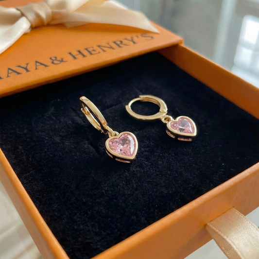 Cupid Charm Drop Earrings | Gold Maya Henry Jewelry