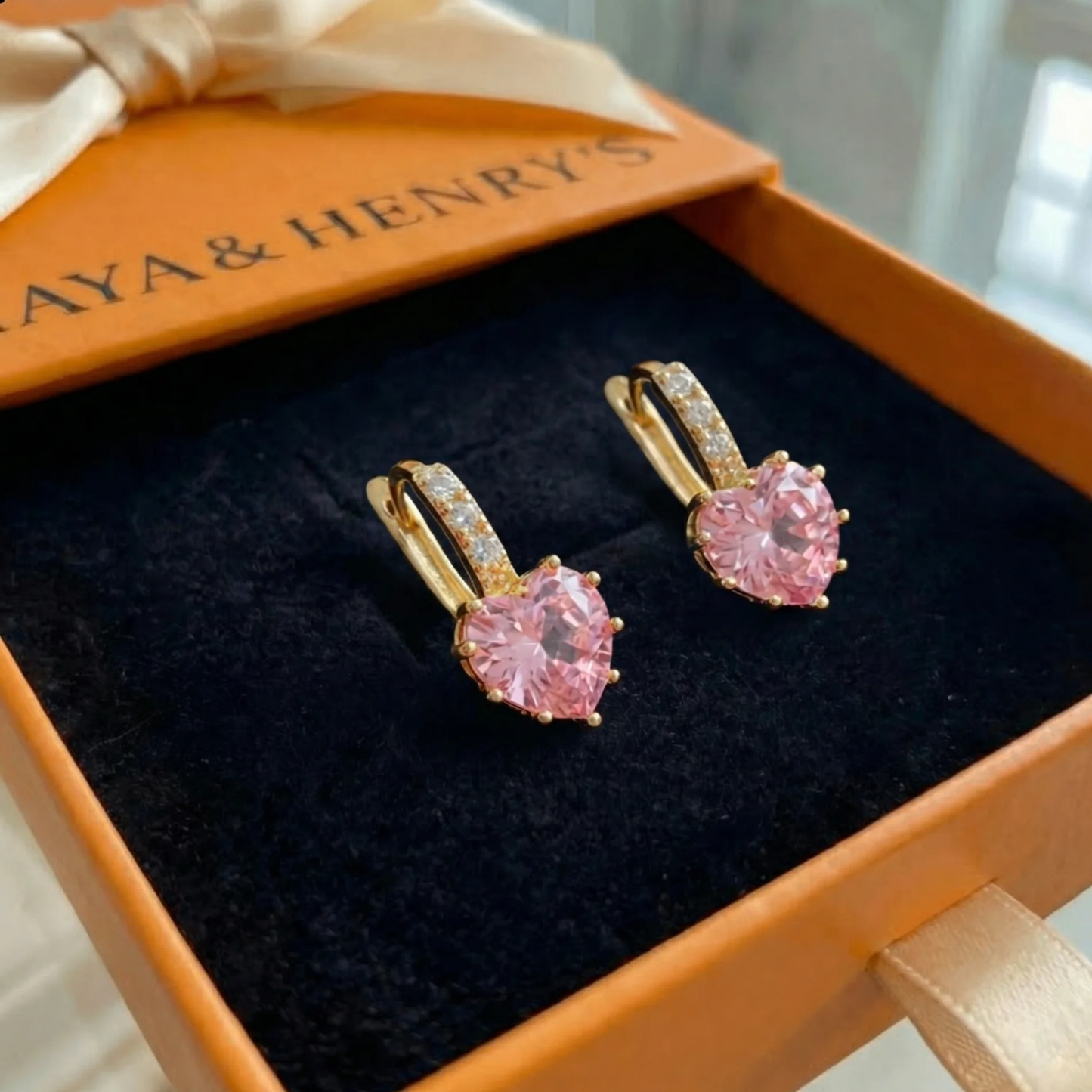 Cupid Glow Huggie Earrings | Gold Maya Henry Jewelry