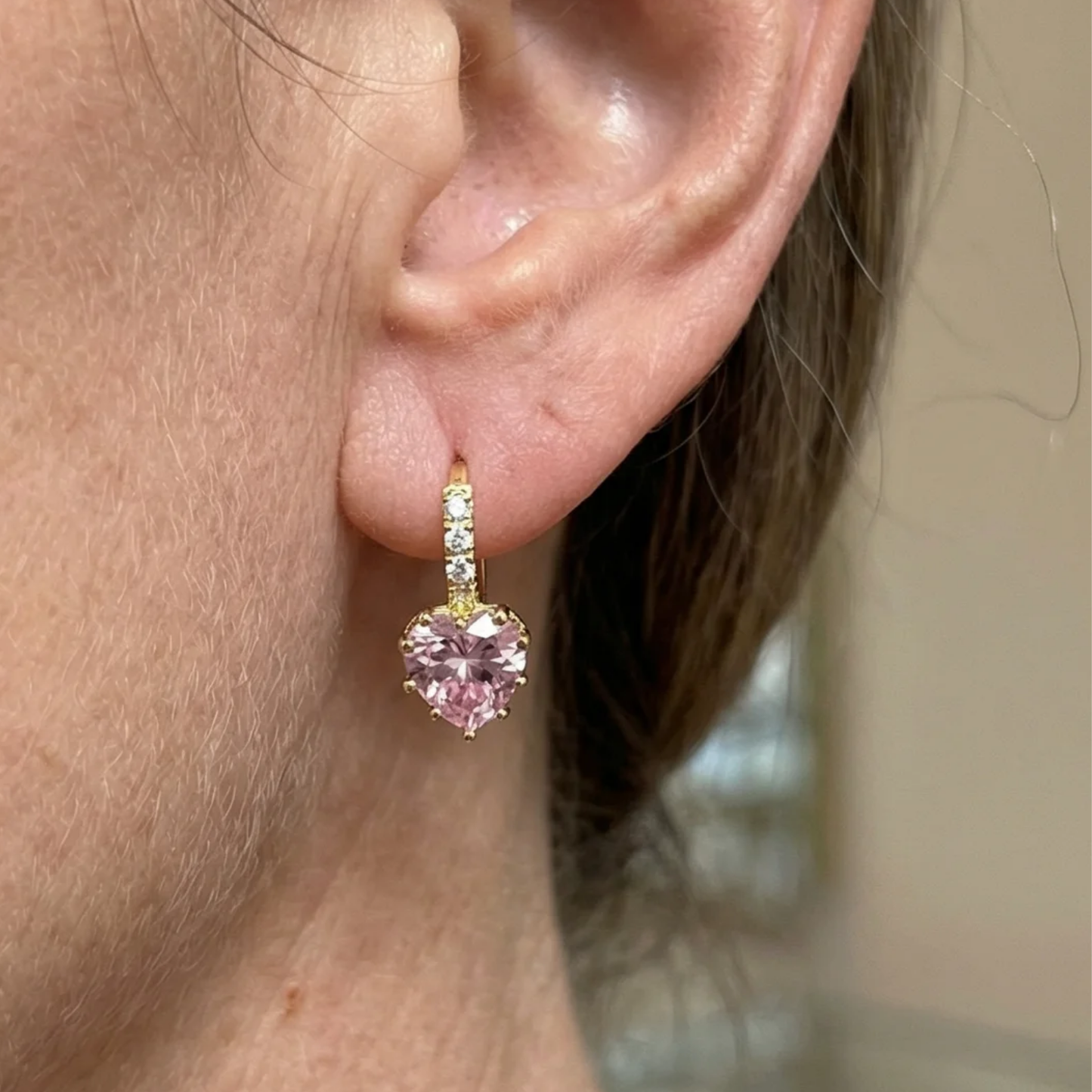 Cupid Glow Huggie Earrings | Gold Maya Henry Jewelry