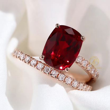 Cushion-Cut Moissanite Ring Maya Henry Jewelry