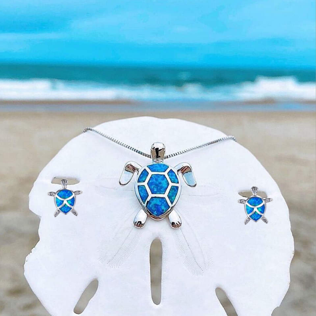 Opal Sea Turtle Jewelry Set Maya Henry Jewelry