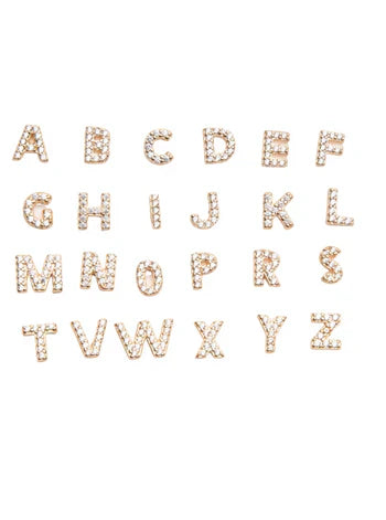 Initial Earring 1pc | Gold Maya Henry Jewelry