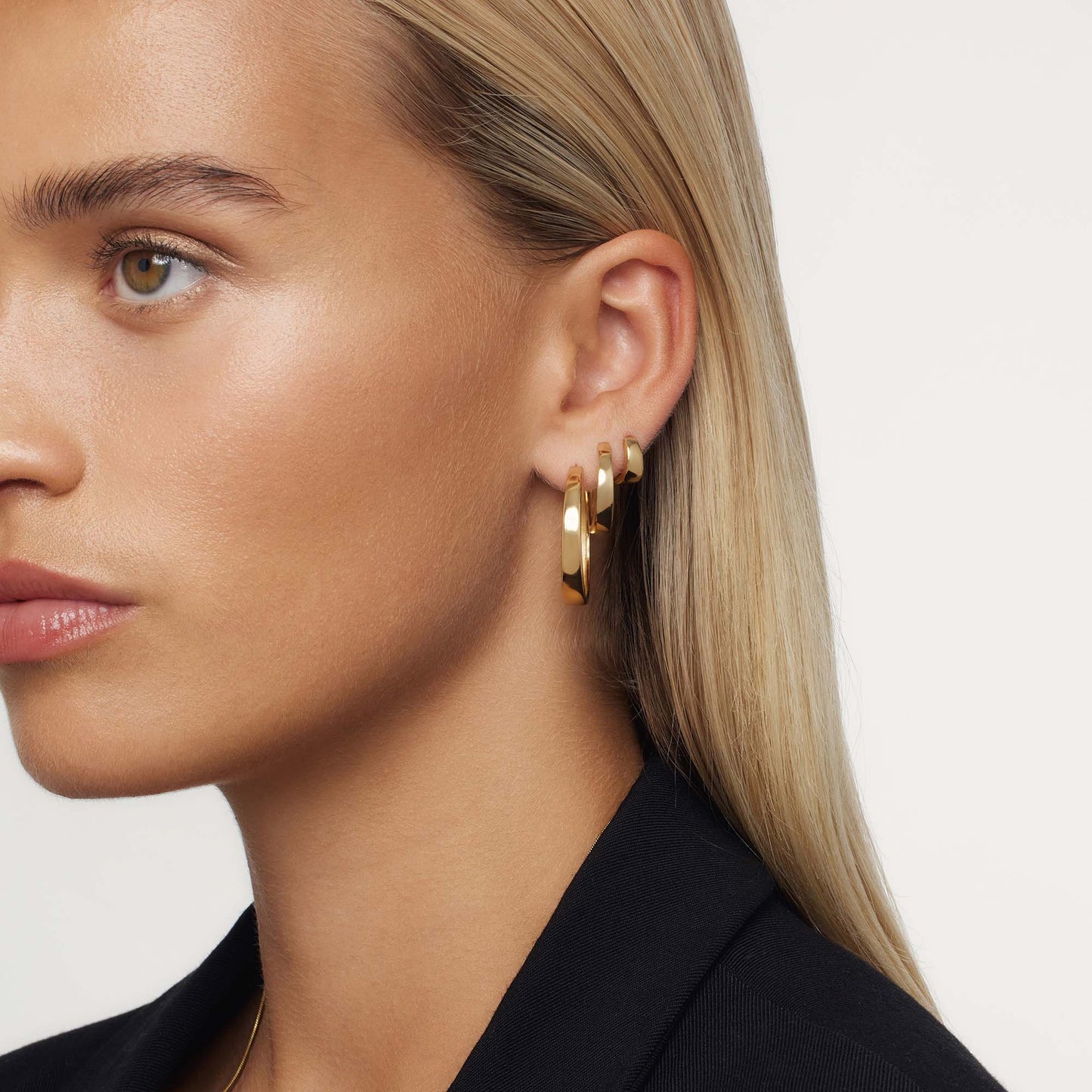 Gia Statement Hoops | Gold Maya Henry Jewelry