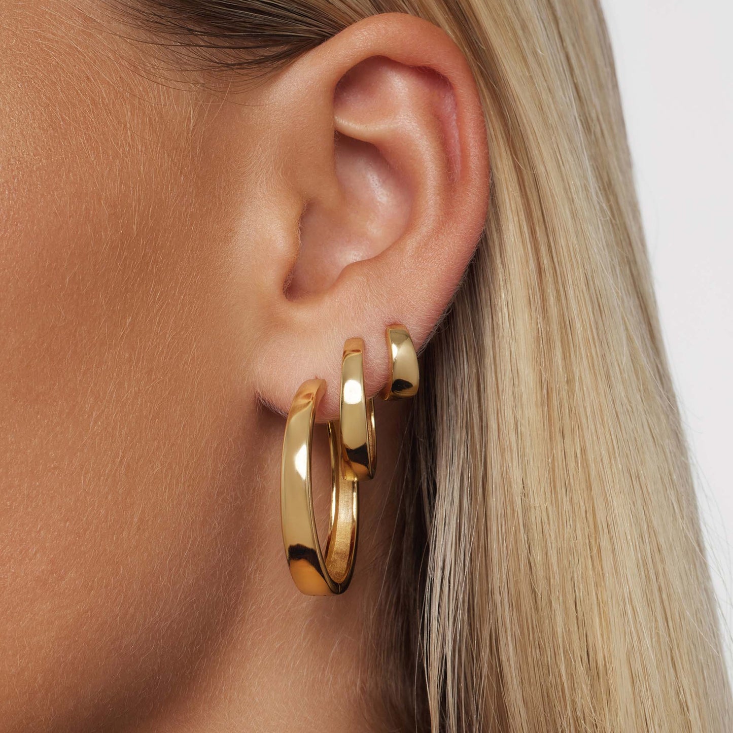 Gia Statement Hoops | Gold Maya Henry Jewelry