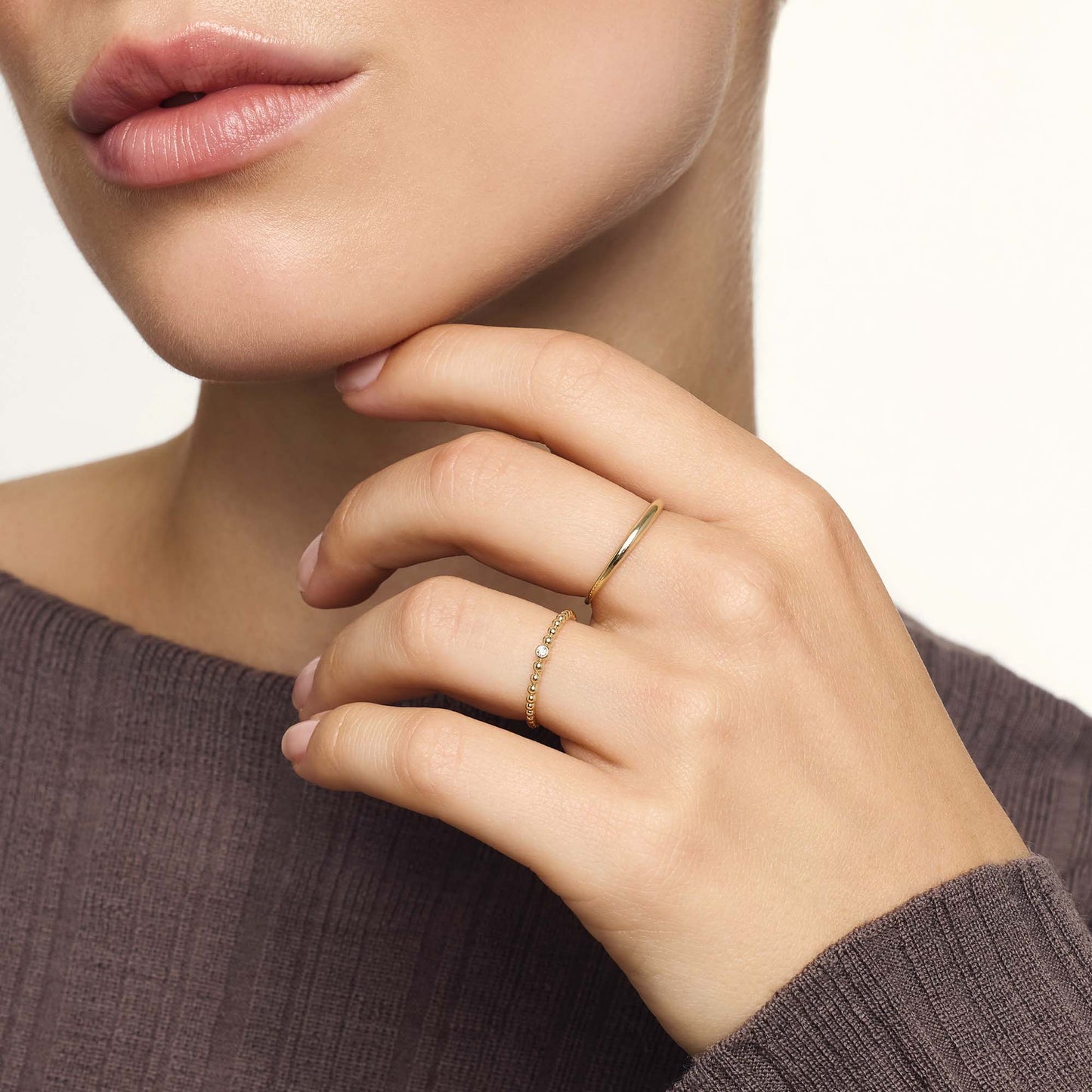 Slim Dome Ring | Gold Maya Henry Jewelry