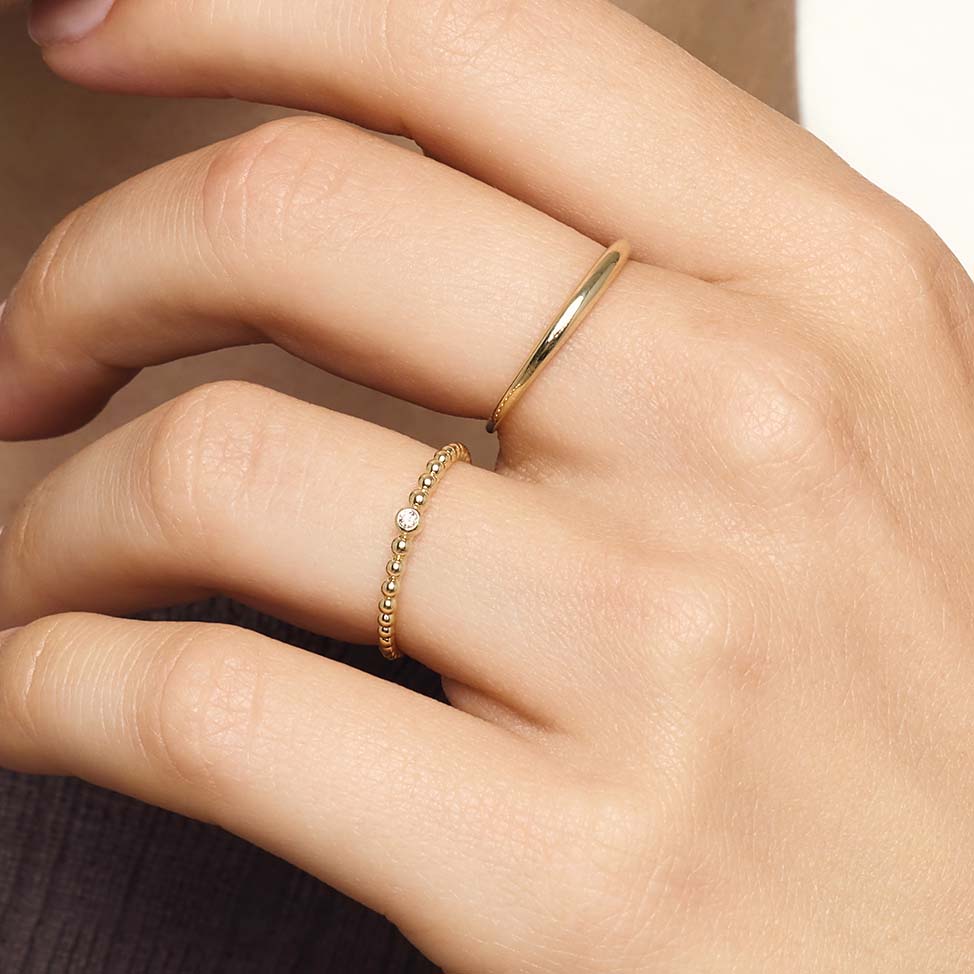 Slim Dome Ring | Gold Maya Henry Jewelry