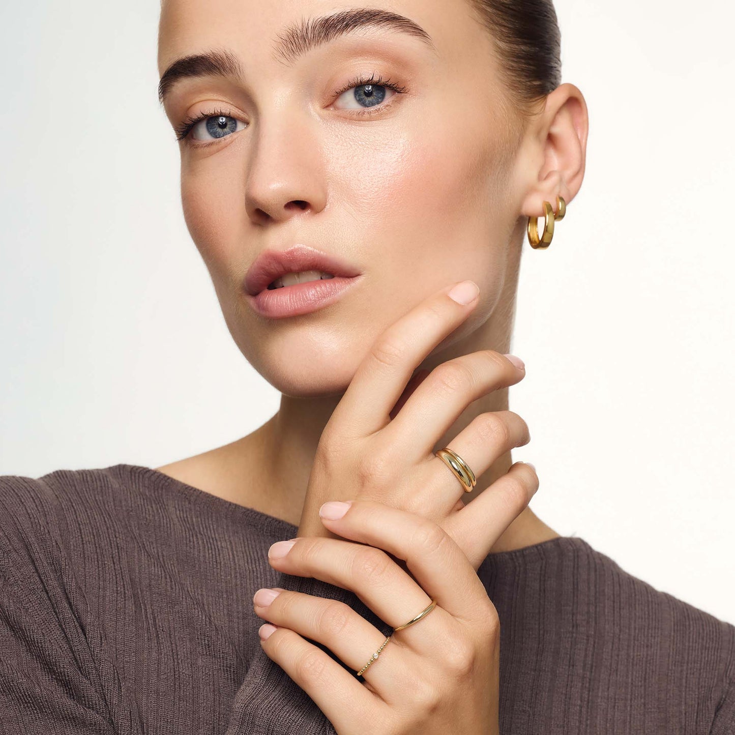 Gia Hoops | Gold Maya Henry Jewelry