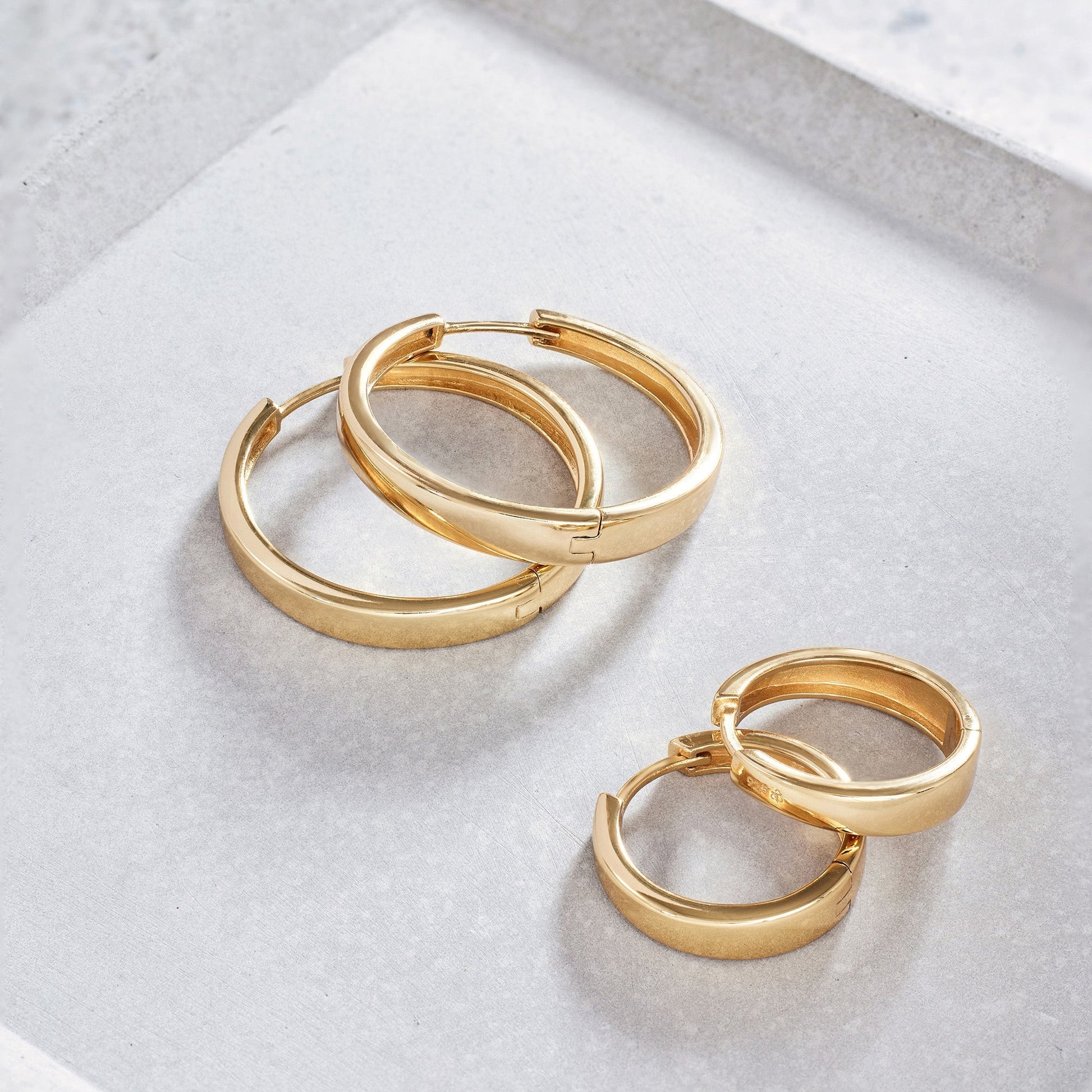 Gia Statement Hoops | Gold Maya Henry Jewelry