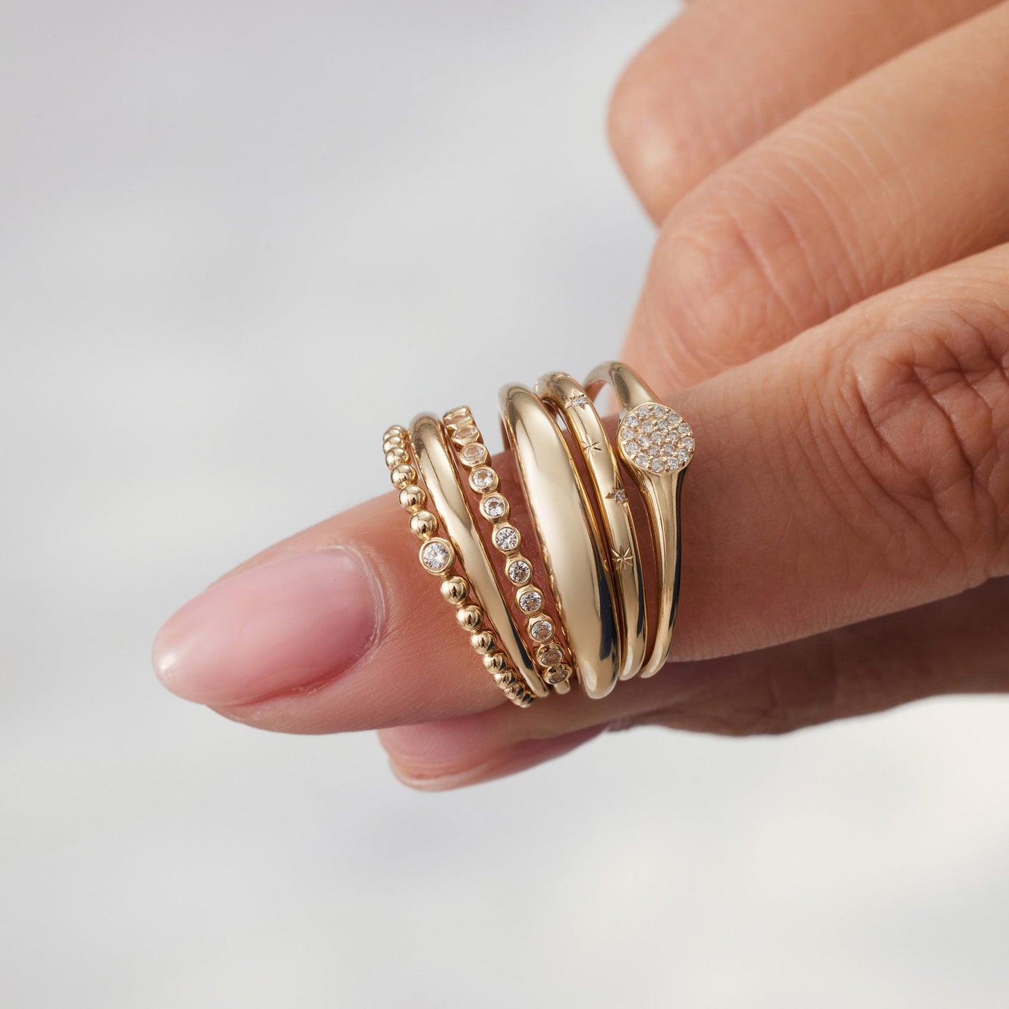 Slim Dome Ring | Gold Maya Henry Jewelry