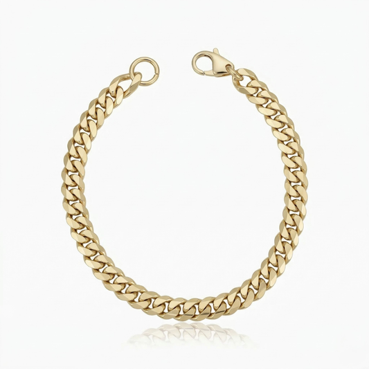 Estate Cuban Bracelet | Gold Maya Henry Jewelry