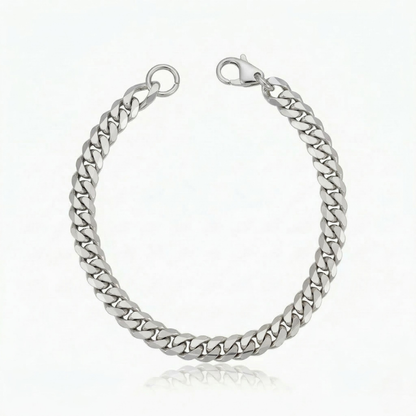 Estate Cuban Bracelet | White Gold Maya Henry Jewelry