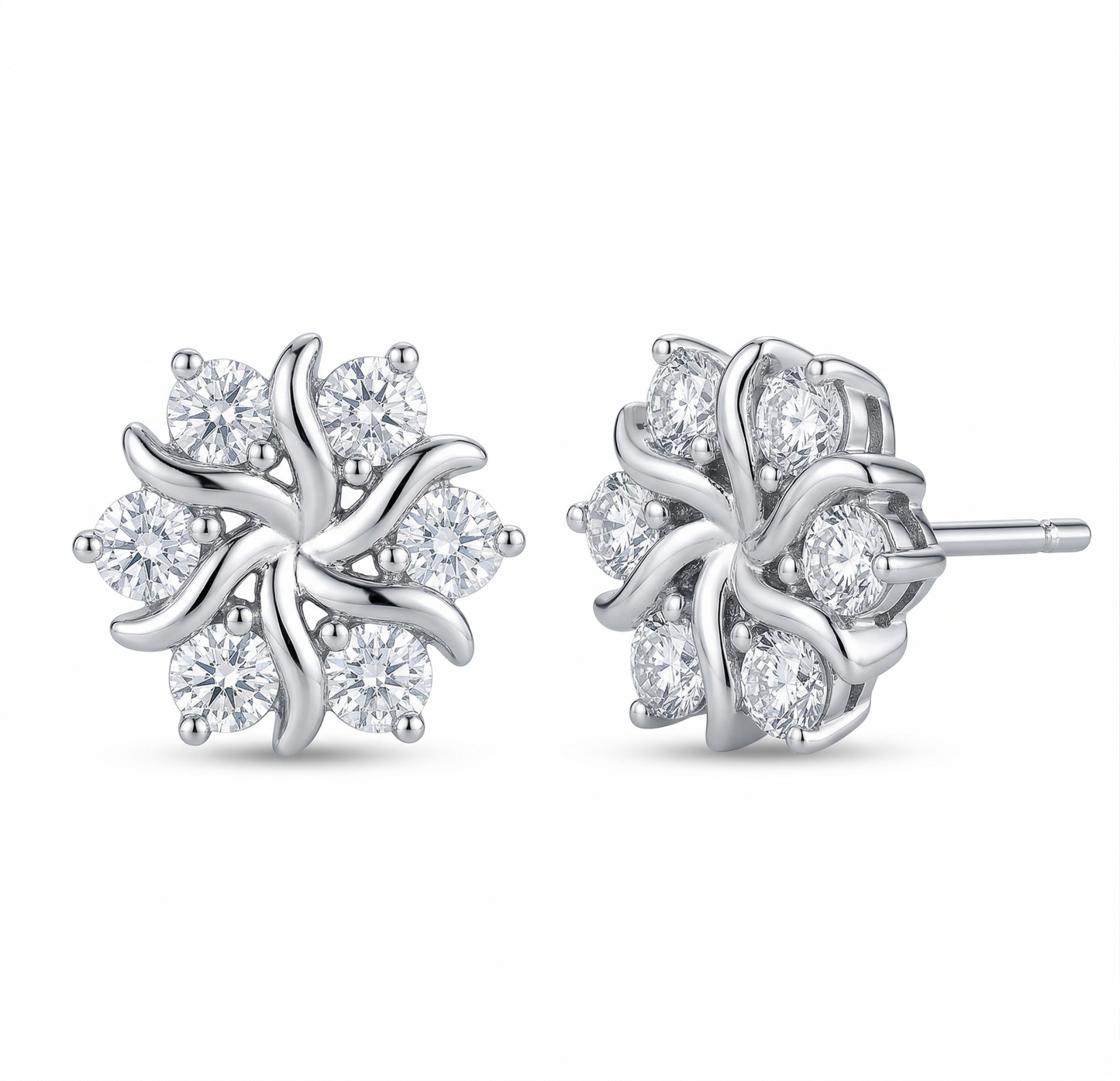 Camille Earrings | White gold Maya Henry Jewelry