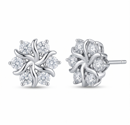 Camille Earrings | White gold Maya Henry Jewelry
