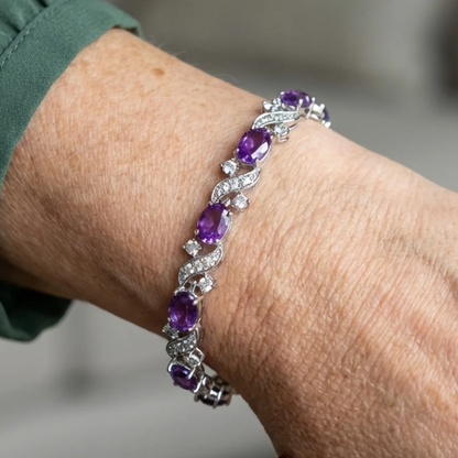 Giada Valethyst Bracelet | White Gold Maya Henry Jewelry