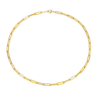 Archen Elegant Chain Necklace | White Gold Maya Henry Jewelry