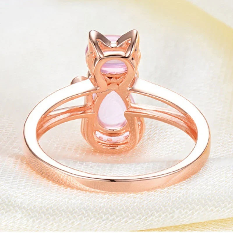 Cat Ring in Rose Gold | Rose Gold Maya Henry Jewelry