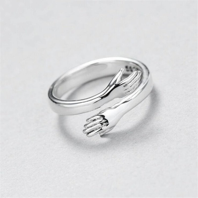 Adjustable Silver Cuddle Ring Maya Henry Jewelry