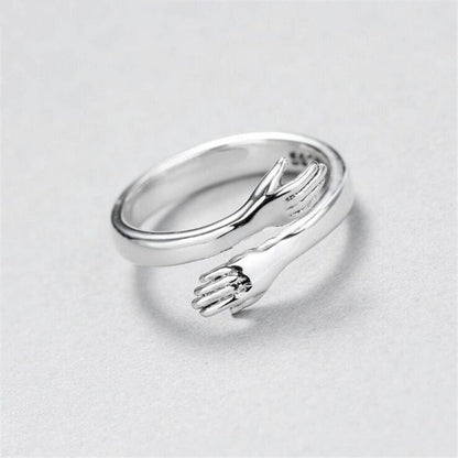 Adjustable Silver Cuddle Ring Maya Henry Jewelry