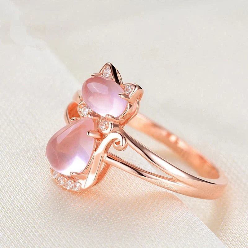 Cat Ring in Rose Gold | Rose Gold Maya Henry Jewelry