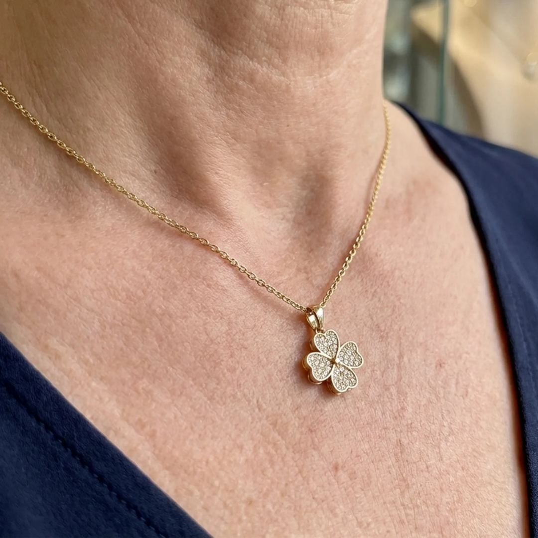 Heart Bloom Necklace | Gold Maya Henry Jewelry