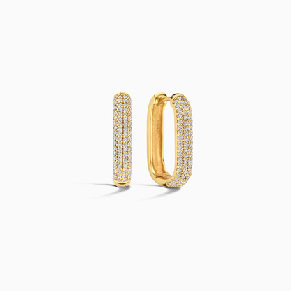 Icon Pave Hoops | Gold Maya Henry Jewelry