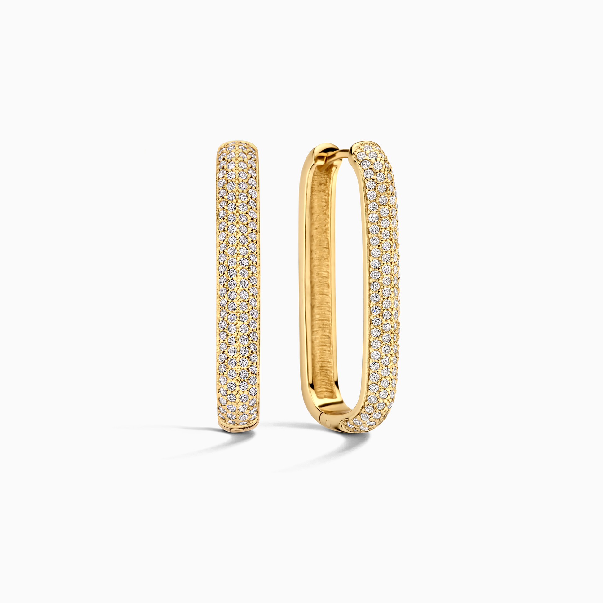 Large Icon Pavé Hoops | Gold Maya Henry Jewelry