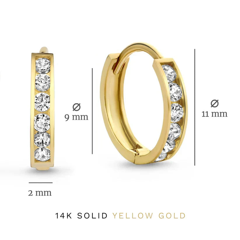 Dara Brillane Stone Earrings Set | Gold Maya Henry Jewelry