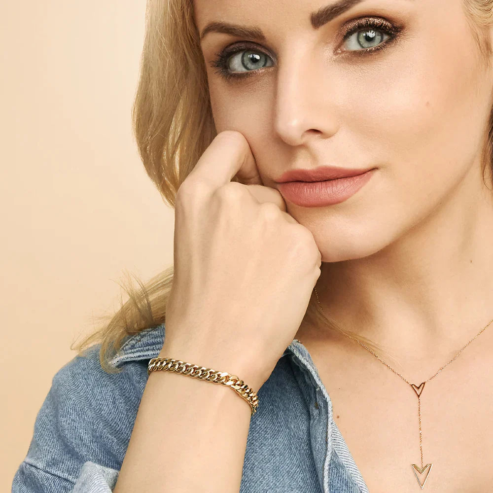 Estate Cuban Bracelet | Gold Maya Henry Jewelry