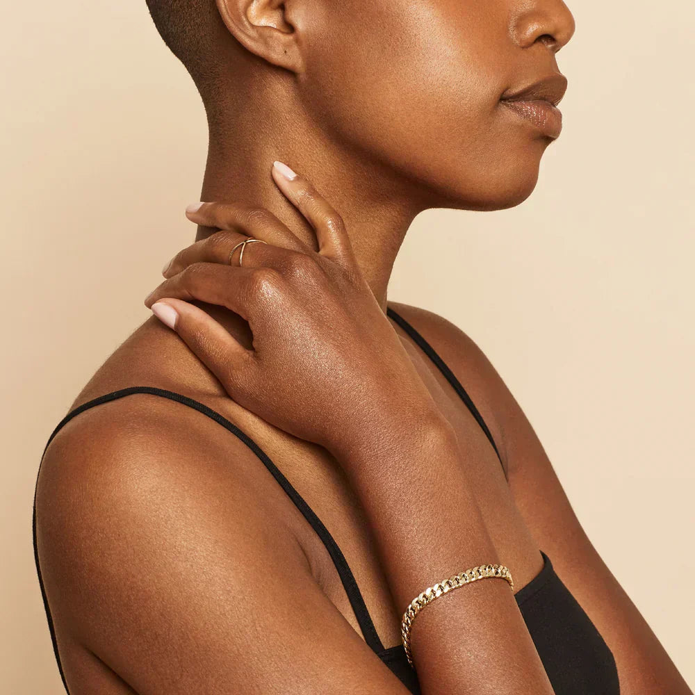 Estate Cuban Bracelet | Gold Maya Henry Jewelry