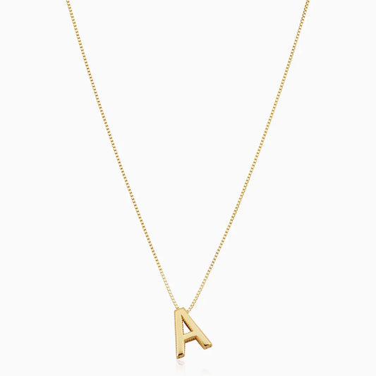 Love letter initial necklace | Gold Maya Henry Jewelry