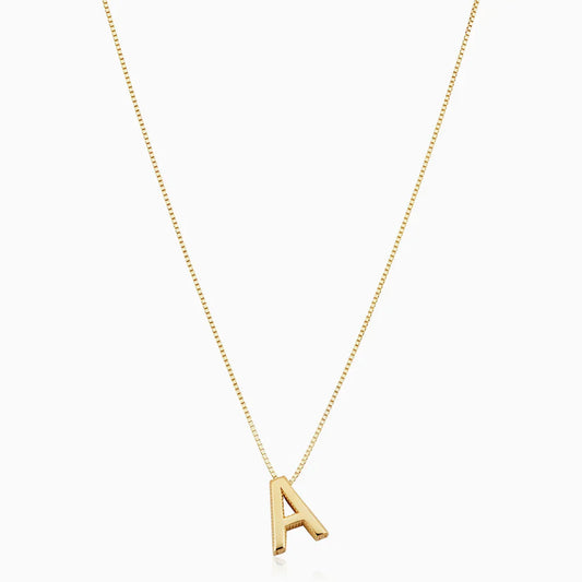 Love letter initial necklace | Gold Maya Henry Jewelry