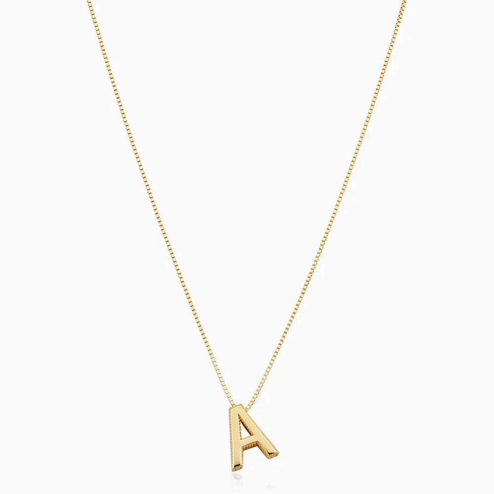 Love letter initial necklace | Gold Maya Henry Jewelry