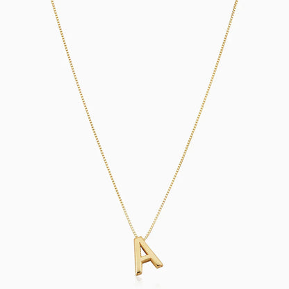 Love letter initial necklace | Gold Maya Henry Jewelry