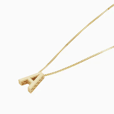 Love letter initial necklace | Gold Maya Henry Jewelry