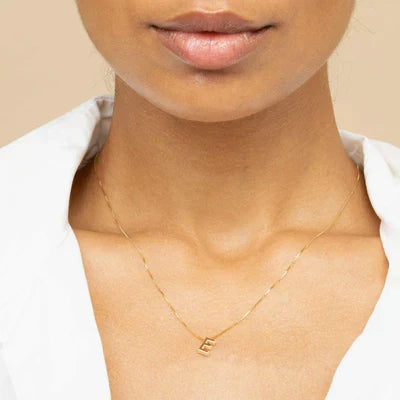 Love letter initial necklace | Gold Maya Henry Jewelry