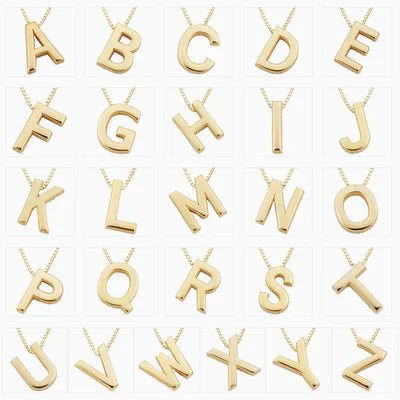 Love letter initial necklace | Gold Maya Henry Jewelry