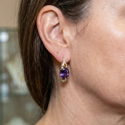 Imperial Nightfall Drop Earrings | Rose Gold Maya Henry Jewelry