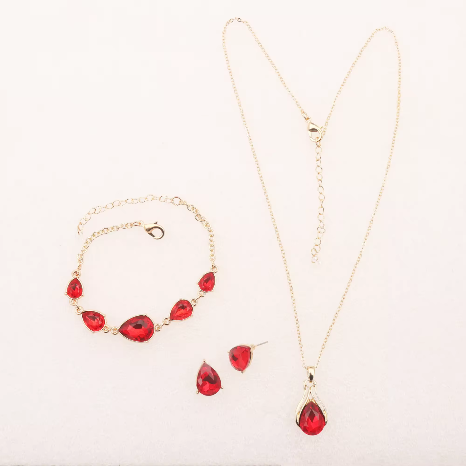 Inlaid Rhinestone Jewelry Set Maya Henry Jewelry