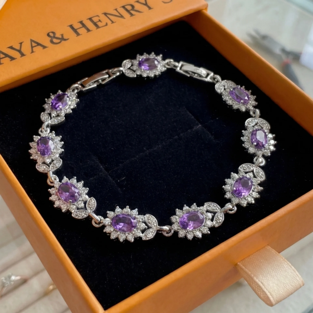 Iridessa Violetthorn Bracelet | White Gold Maya Henry Jewelry