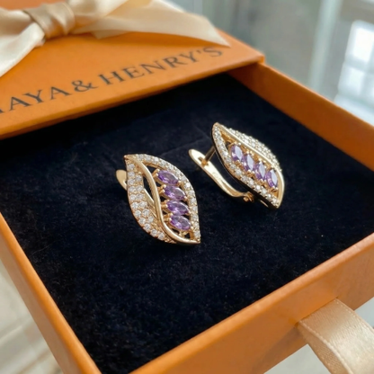 Isola Lilavere Earrings | Rose Gold Maya Henry Jewelry